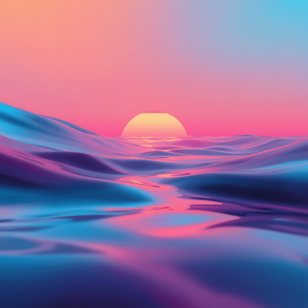 Abstract ambient composition representing personal rhythm and gradual lifestyle flow