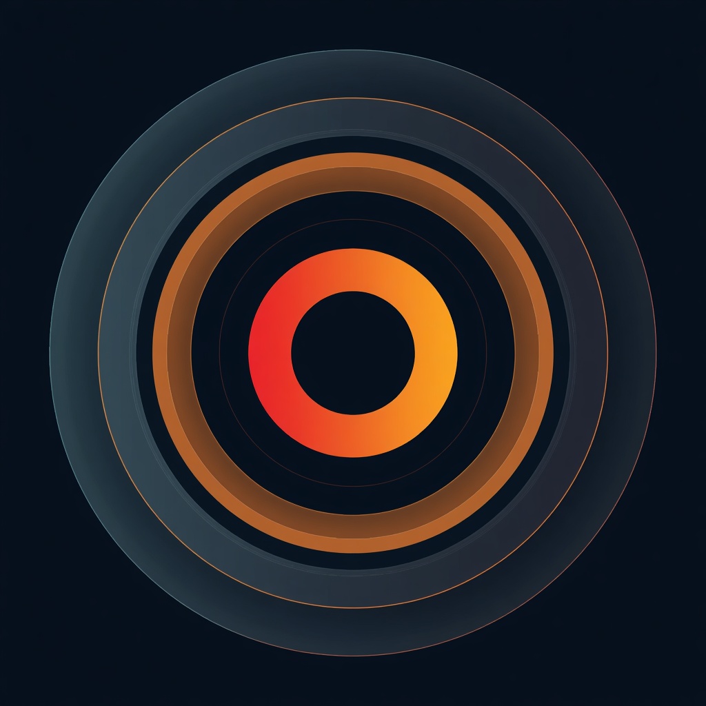 Abstract interwoven circles representing blended daily routine combinations